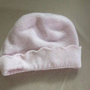 Jacadi Soft Pink Baby Knit Hat